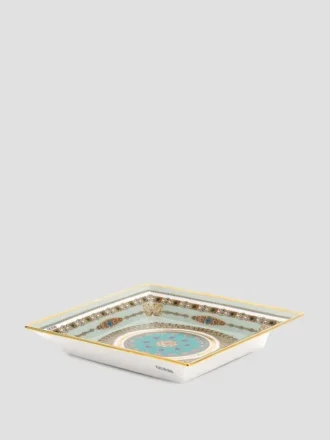Assiette carrée en porcelaine