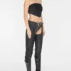 Bandeau en daim délavé