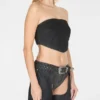 Bandeau en daim délavé
