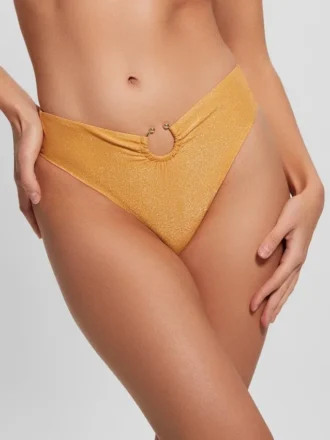 Bas de bikini brésilien taille haute éco