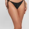Bas de bikini string à strass