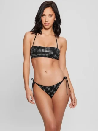 Bas de bikini string à strass