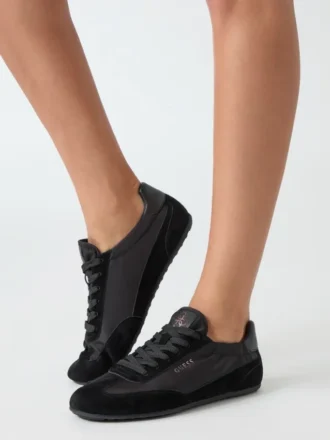 Baskets en simili cuir