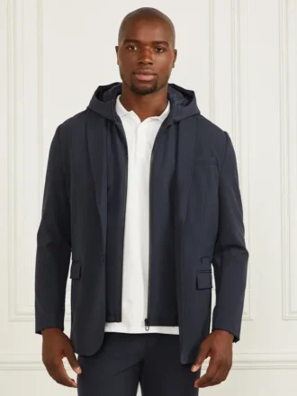 Blazer avec gilet à capuche amovible