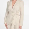 Blazer à ceinture Whitney à motif floral