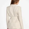 Blazer à ceinture Whitney à motif floral