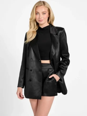 Blazer de smoking à fines rayures Jemma