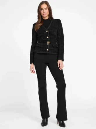 Blazer Eco Sue en bouclé avec ceinture