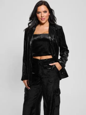 Blazer oversize en velours Omega