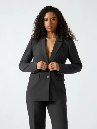 Blazer à simple boutonnage