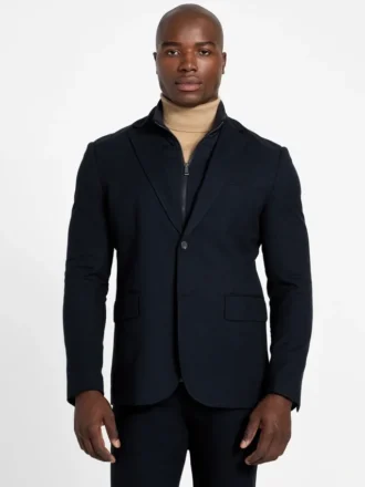Blazer utilitaire en mélange de laine