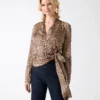 Blouse cache-cœur imprimée Eco Alanis Blouse cache-cœur imprimée Eco Alanis