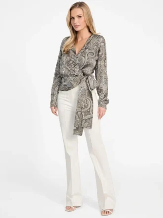 Blouse cache-cœur imprimée Eco Alanis
