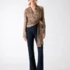 Blouse cache-cœur imprimée Eco Alanis Blouse cache-cœur imprimée Eco Alanis