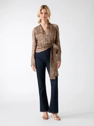 Blouse cache-cœur imprimée Eco Alanis