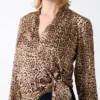 Blouse cache-cœur imprimée Eco Alanis Blouse cache-cœur imprimée Eco Alanis