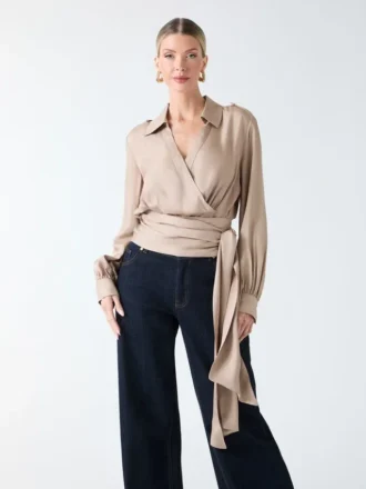 Blouse croisée Dorian