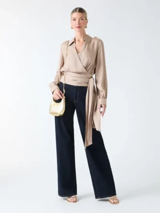 Blouse croisée Dorian