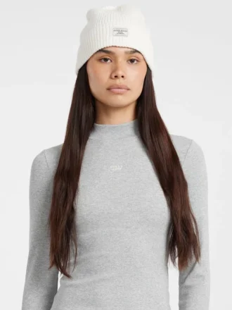 Bonnet à patch en mélange de laine