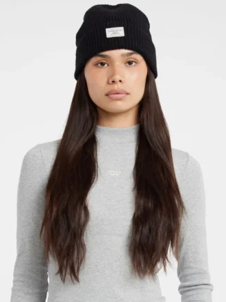 Bonnet à patch en mélange de laine
