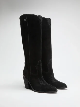 Bottes en daim Sashan montant jusqu&rsquo;aux genoux