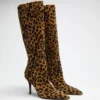 Bottes en simili cuir montant jusqu&rsquo;aux genoux Gressa