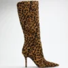 Bottes en simili cuir montant jusqu&rsquo;aux genoux Gressa