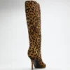 Bottes en simili cuir montant jusqu&rsquo;aux genoux Gressa