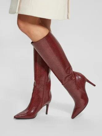 Bottes Richee en imitation peau de serpent