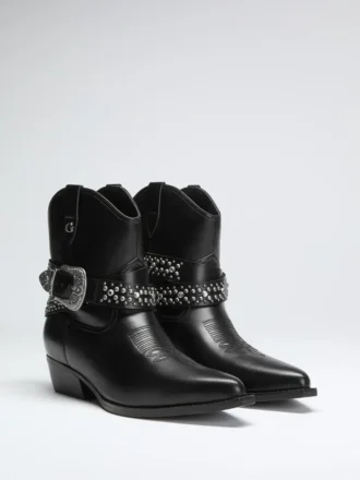 Bottines à boucle cloutée Lansly