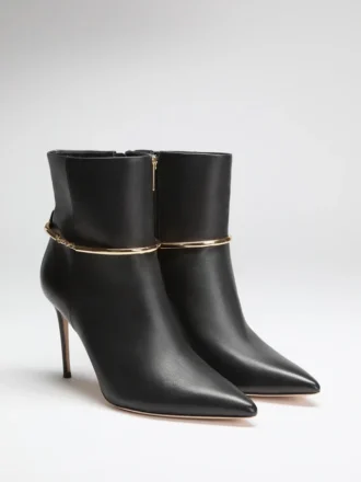 Bottines à bracelet en cuir