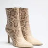 Bottines en simili cuir riche