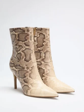 Bottines en simili cuir riche