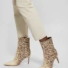 Bottines en simili cuir riche