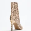 Bottines en simili cuir riche