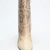 Bottines en simili cuir riche