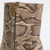 Bottines en simili cuir riche
