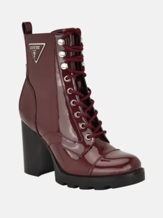 Bottines moto à talons et lacets Neadyn