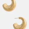 Boucles d&rsquo;oreilles créoles légères dorées