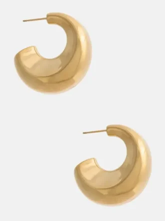 Boucles d&rsquo;oreilles créoles légères dorées