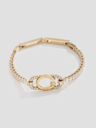 Bracelet tennis Signature doré