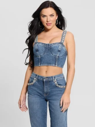 Bustier en denim Kety