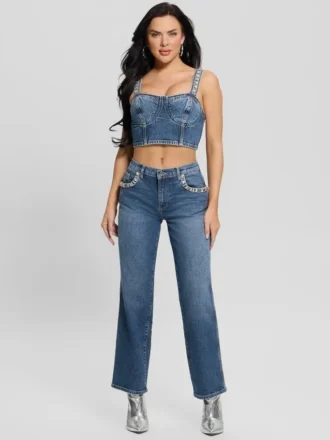 Bustier en denim Kety