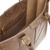 Cabas Isa en cuir gaufré croco
