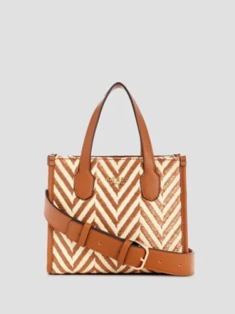Cabas mini Silvana à motif chevron