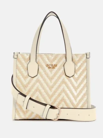 Cabas mini Silvana à motif chevron