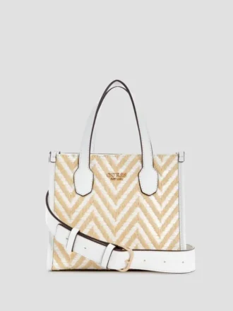 Cabas mini Silvana à motif chevron