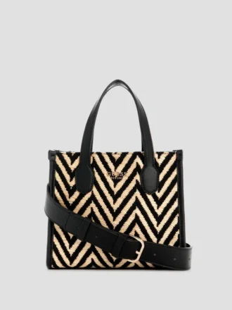 Cabas mini Silvana à motif chevron
