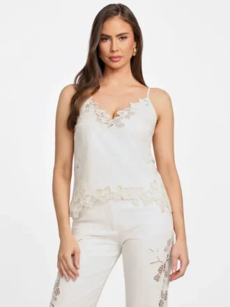Caraco floral en crochet Brooke