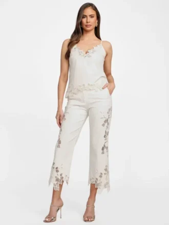 Caraco floral en crochet Brooke